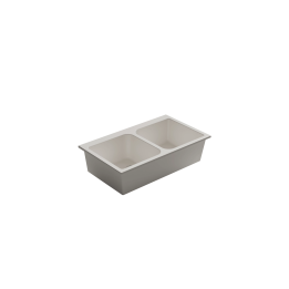 Fregadero doble de cerámica POT 33 | 86×51