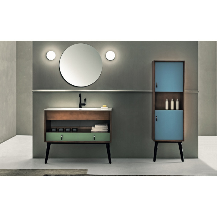 Modi 106 cm mueble de baño con lavabo cerámico QUBO