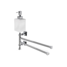 Prisma schwenkbarer Handtuchhalter mit Seifenspender