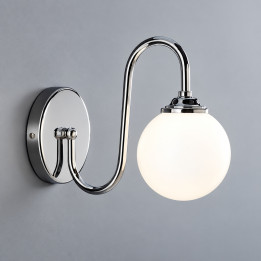 000i824 IDRA LED – IDRA LED-vägglampa med vit glob | Belysning