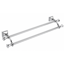 Prisma 60 cm double towel rail | Bellistri