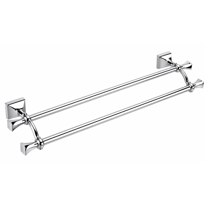 Porte-serviettes double Prisma 60 cm | Bellistri