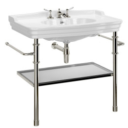 Charlotte 1000 basin on frame – Chrome, Brass, Nickel, Bronze, Copper & Gold