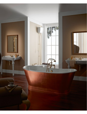 Badkar - Epoque i massiv koppar