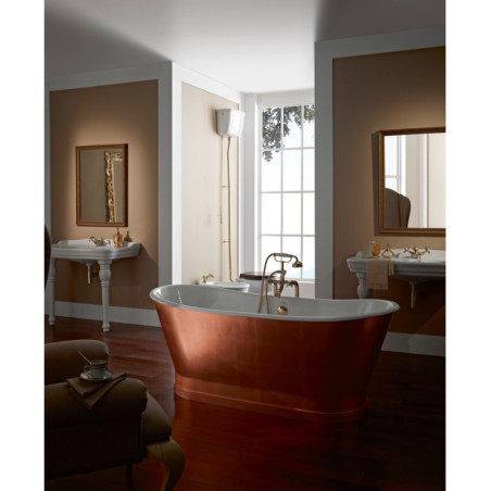 Bathtub - Epoque in solid copper