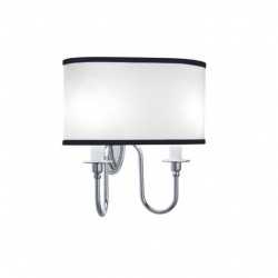 Heyford,-Oxford Wall lamp oval with black pinstripe