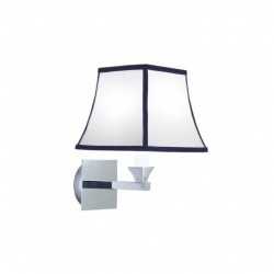 Astoria wall light with blue pinstripes