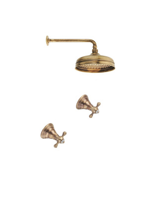 Faucets in solid brass - 6021 Ulisse wall mounted shower