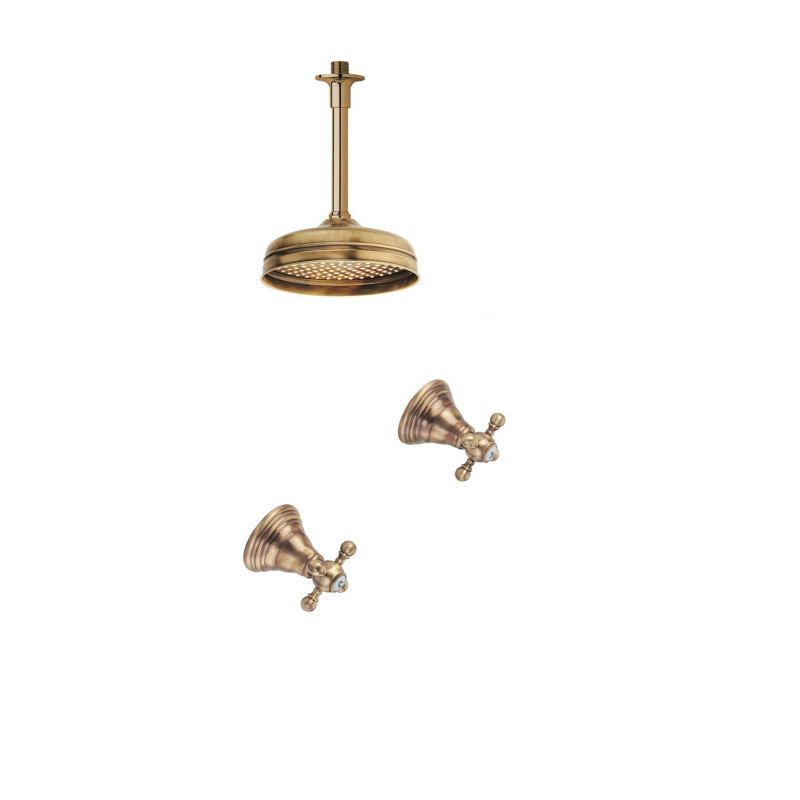 Shower In Solid Brass  6021-L Ulisse loft mounted