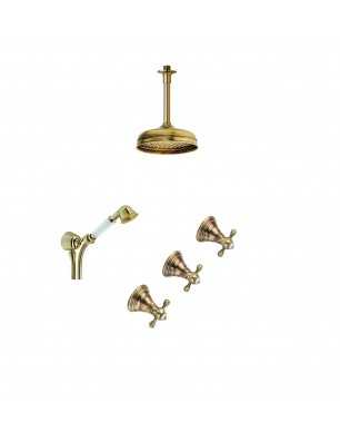 Faucets in solid brass - 6022-L Ulisse wall mounted shower