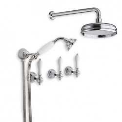 Faucets in solid brass - 6022 Penelope wall mounted shower