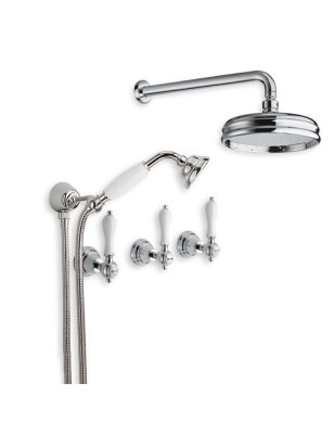 Faucets in solid brass - 6022 Penelope wall mounted shower