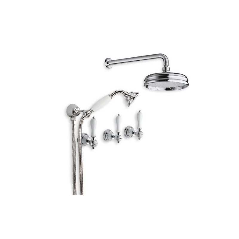 Faucets in solid brass - 6022 Penelope wall mounted shower