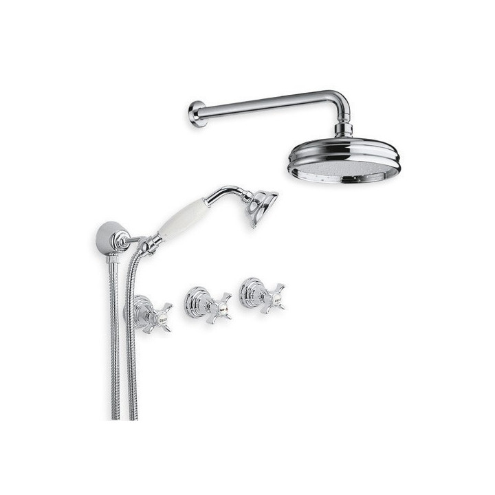 Solid brass fittings - 6022 Waterspring wall-mounted shower