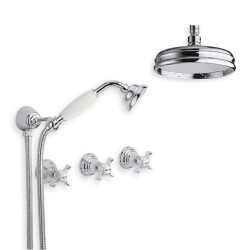 Kranar i massiv mässing - 6022-L Waterspring väggmonterad dusch