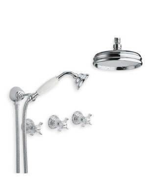 Faucets in solid brass - 6022-L Waterspring  wall mounted shower