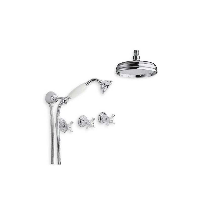 Faucets in solid brass - 6022-L Waterspring  wall mounted shower